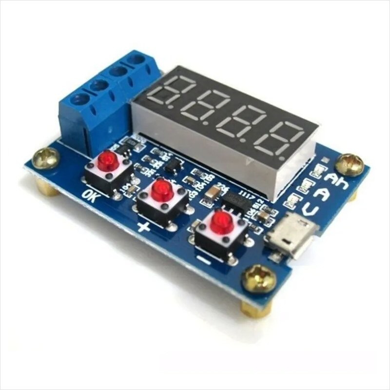 ZB2L3 Tester Di Capacità Batteria Con Display LED – Per 18650 Litio, Supporto 15V 3A, Capacità Max 9999Ah, Scarico Integrato