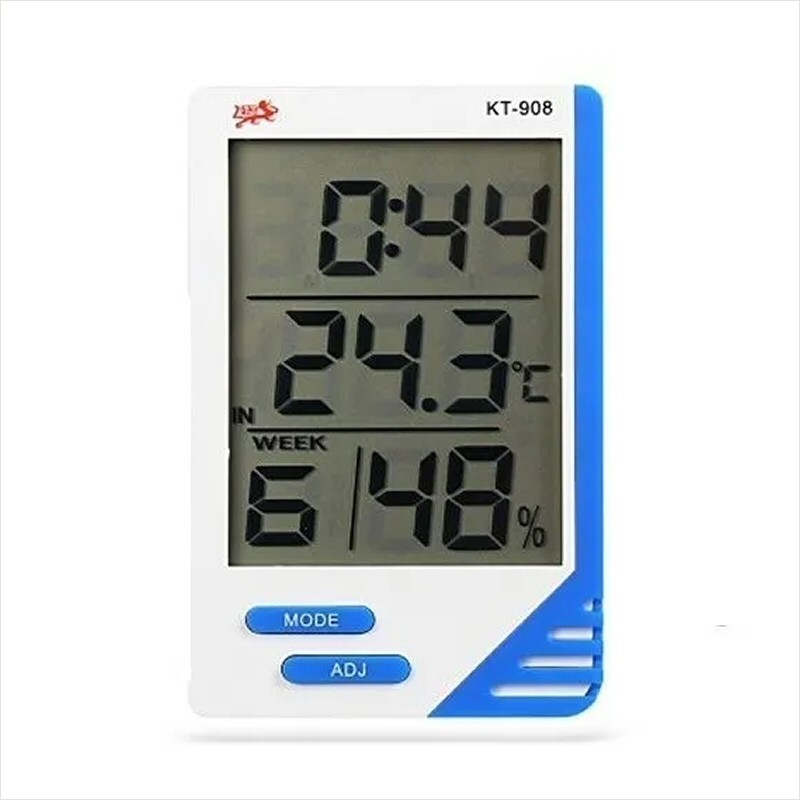 Termómetro E Higrómetro Digital Redondo - Para Interior, Terrarios, Gabinetes, Mide Temperatura Y Humedad