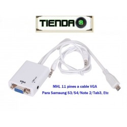 Adaptador MHL 11 Pines A Vga Para Tab 3 10.1', 8.4'