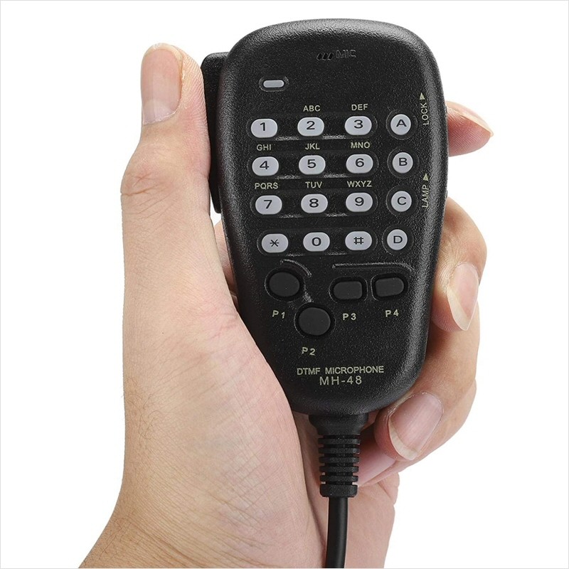 Micrófono Con DTMF Y Cable De 6 Pines Para Radios Yaesu FTM-100DR, FT-7900R, FT-8900R - Repuesto Genérico