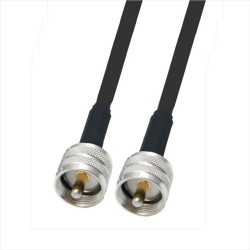 Cable Pigtail 15cm, PL-259 a PL-259, RG58