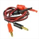 Par de Punta De Tester Banana a Gancho "Hook Clip", 1.1m, Cable 24 AWG