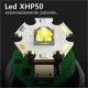 Linterna Con Zoom Cazadora Z8 Led XHP50 (Solo Linterna)