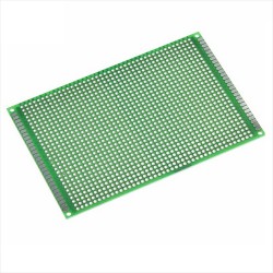 Placa Perforada PCB FR4, medidas 80 X 120mm Para Prototipos 