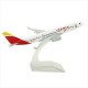 Iberia Airbus A330-200, Avión a Escala 1:400, Metálico