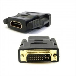 Adaptador HDMI Hembra A DVI 24 + 5 Macho