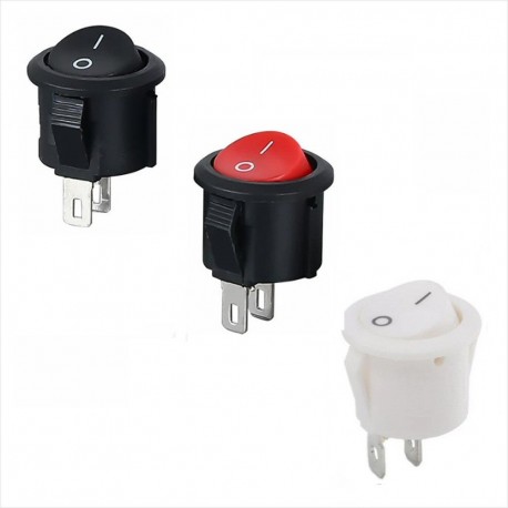 3 X Interruptor ON/OFF 20mm, 250V, 10A AC