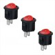 3 X Interruptor ON/OFF 20mm, 250V, 10A AC