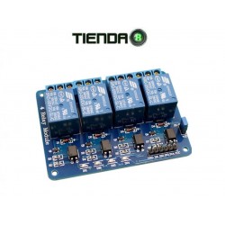 Módulo Relé 4 Canales Para Arduino, Raspberry, Pic, Low Trigger