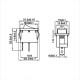 Switch Interruptor Rocker ON OFF 21x15mm, 250V, 6A, KCD-101 