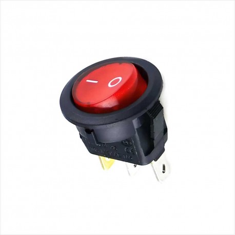 Switch Interruptor Rocker ON/OFF 21mm, 250V, 6A, Con Luz