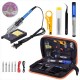 Kit Cautín 60W Ajustable con Pedestal, Extractor, Soldadura y Otros Accesorios.