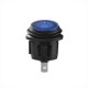 Switch Interruptor ON/OFF KCD1-2, 21mm, 12V DC, 20A, Con Luz Azul