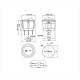 Switch Interruptor ON/OFF KCD1-2, 21mm, 12V DC, 20A, Con Luz Azul