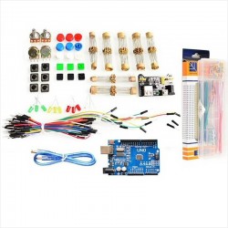 Kit Arduino Uno R3, Incluye Protoboard