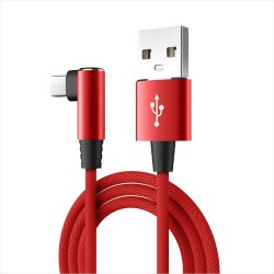 Cable USB a USB Tipo C, Angulo 90º, Rojo, 100% Garantizado!