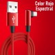 Cable USB a USB Tipo C, Angulo 90º, Rojo, 100% Garantizado! 