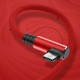 Cable USB a USB Tipo C, Angulo 90º, Rojo, 100% Garantizado! 