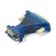 Adaptador Serial Serie Con Conector DB25 Macho A DB9 Hembra