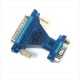 Adaptador Serial Serie Con Conector DB25 Macho A DB9 Hembra