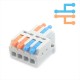 5 X Conector De Cables, Terminal Rápido D2-4 250V, 32A AC, Wago