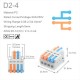 5 X Conector De Cables, Terminal Rápido D2-4 250V, 32A AC, Wago