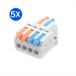 5 X Conector De Cables, Terminal Rápido D2-4 250V, 32A AC