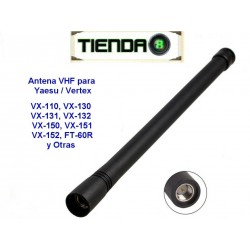 Antena VHF Para Radios Portatiles Yaesu/Vertex VX-110, VX-150, VX-231, etc