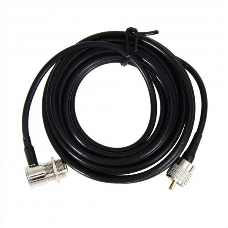 Cable RG58 5M con Conector PL-259/SO-239