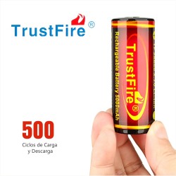 Bateria De Litio 26650 TrustFire, 3.7v - 5000 mAh