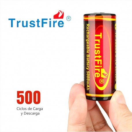 Bateria De Litio 26650 TrustFire, 3.7v - 5000 mAh