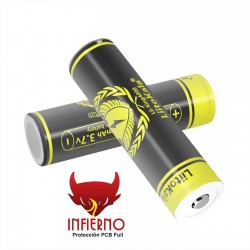 Batería Recargable 18650, 3.7 V, 4000mAH, LiitoKala "Infierno 2"