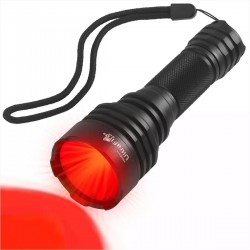 Linterna UltraFire C8 XP-E N4 Lanzadora/Inundadora Roja, 1 MODO!