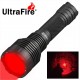 Pack Linterna UltraFire C8 Roja, Batería Premium 18650 y Cargador Single