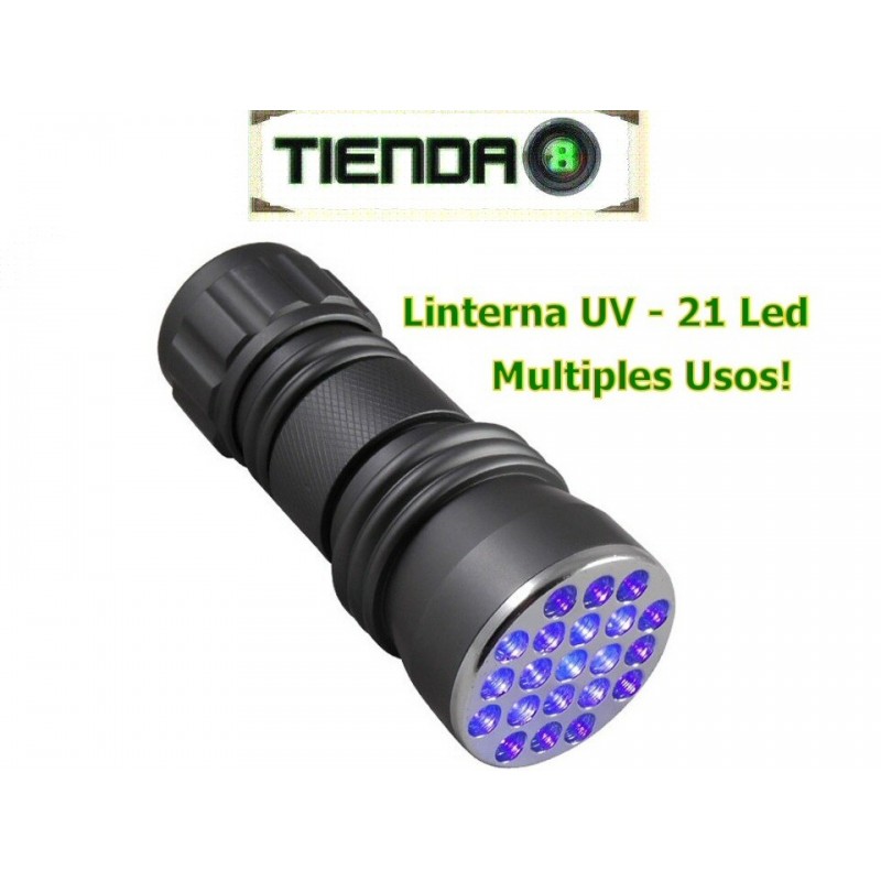Definitivo Rechazo Indomable Linterna Ultravioleta De 21 Led UV - ¡Múltiples Usos! - Tienda8