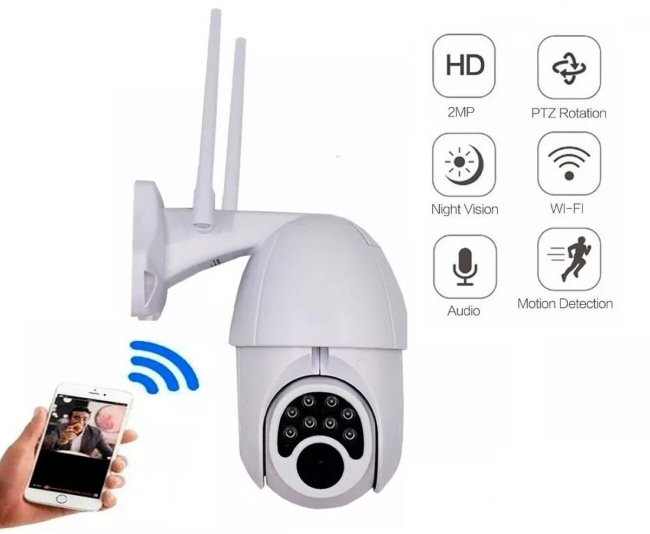 Tiza Bergantín tira Cámara IP Wifi Exterior inalámbrica 2MP Zoom 5X - Tienda8